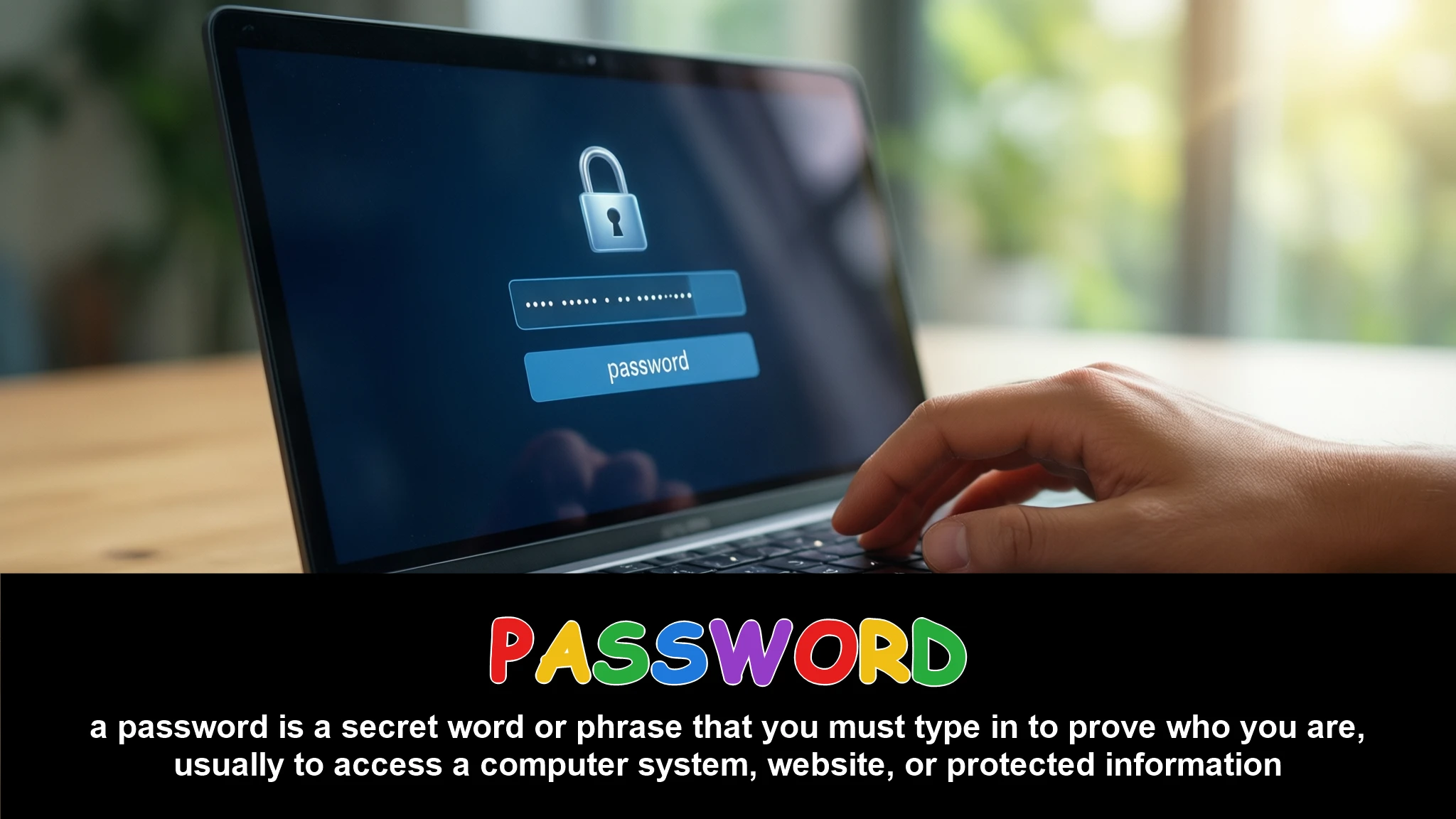 English Illustration for password